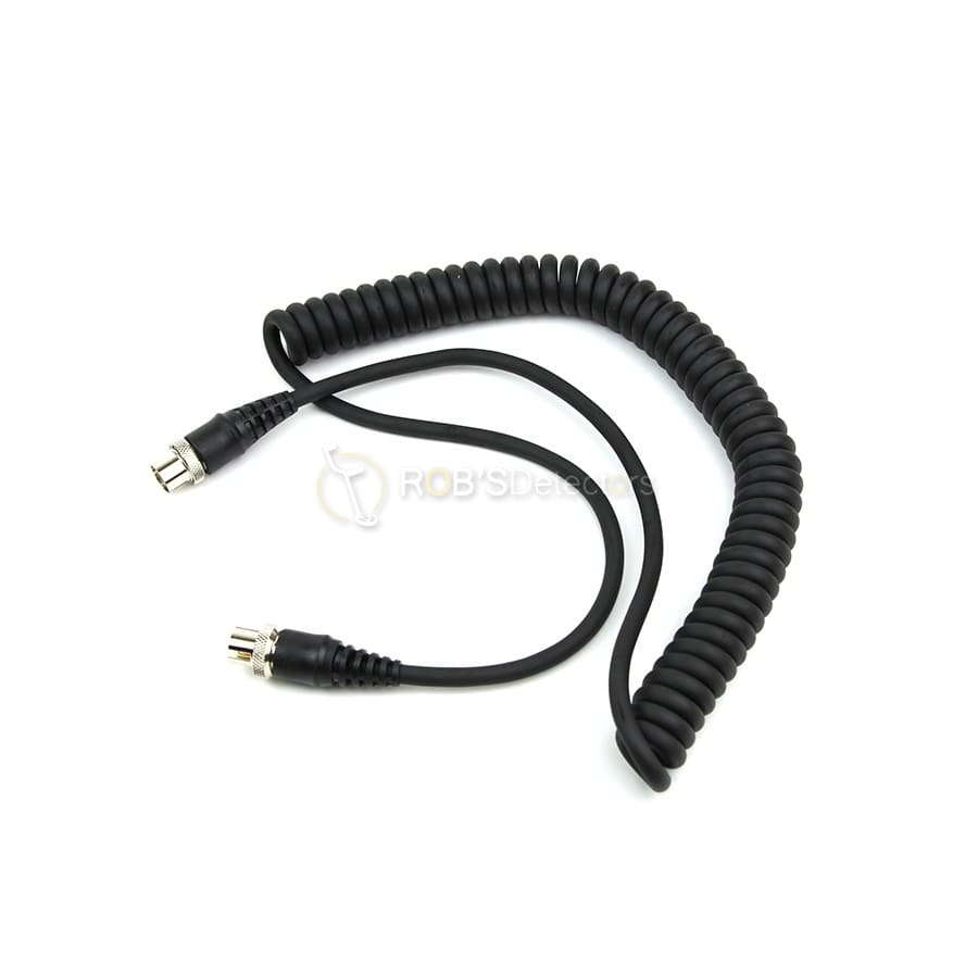 Minelab Heavy Duty Curly Cable 5 Pin Power Lead For GPX Detectors