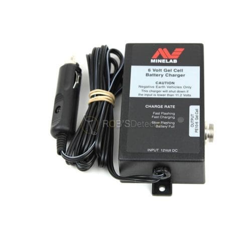 Minelab 12V Car Charger for SD and GP series