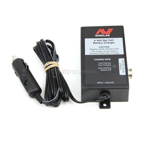 Minelab 12V Car Charger for SD and GP series