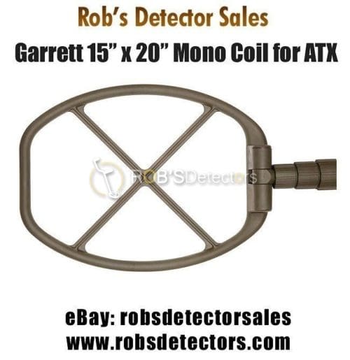 Deepseeker 15" x 20" Mono Searchcoil for Garrett ATX Metal Detector