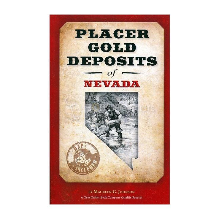 Placer Gold Deposits of Nevada Book (includes Map)