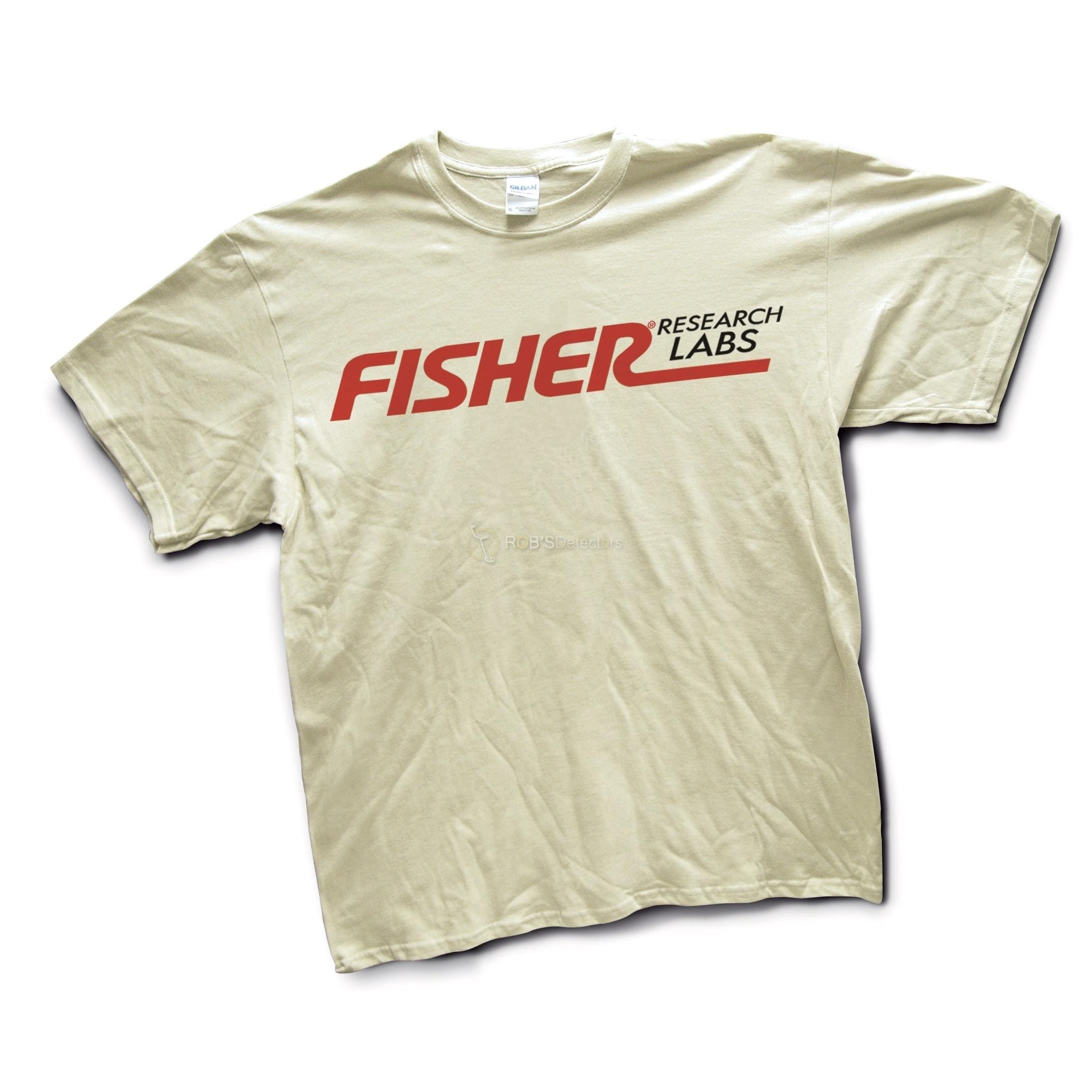 Fisher Metal Detecting T-Shirt – Tan/Brown color