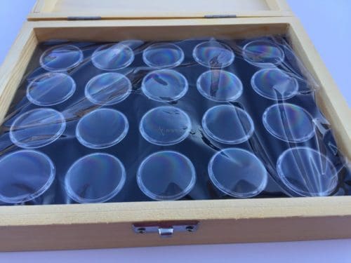 Gold Nugget Display Box – 20 Rounds for Display