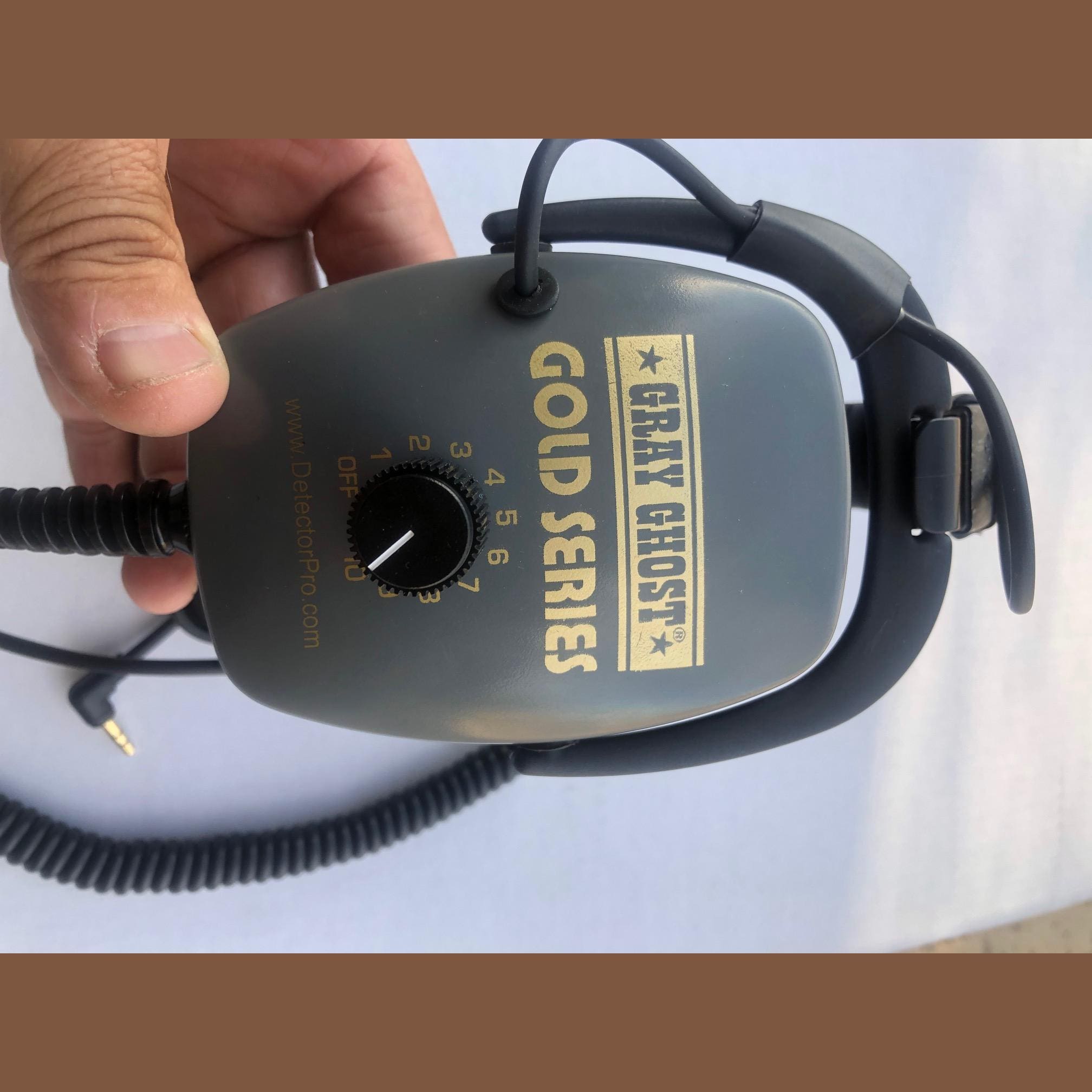 DetectorPro Gray Ghost “Gold Series” Headphones for Gold Monster 1000 or 1/8″