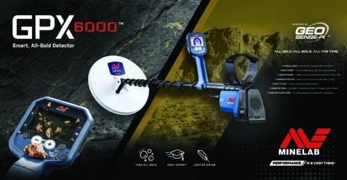 Minelab GPX 6000 Metal Detector – 2 Searchcoils + Free Bundle