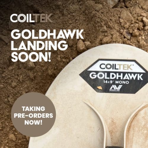 Coiltek GOLDHAWK 9″ Round Searchcoils for Minelab GPX 6000