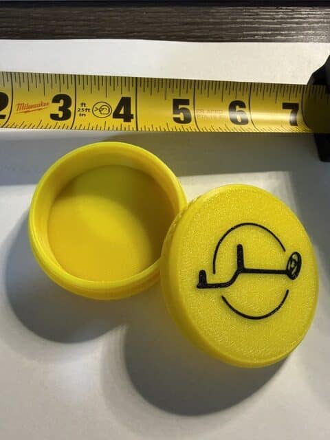 Gold Nugget Container – Neon Yellow
